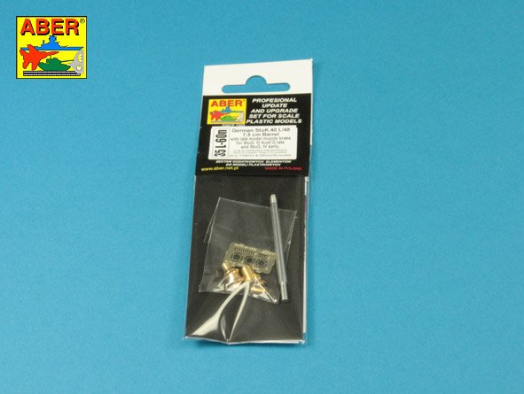 ABR-35-L-60n  Дополнения для  German StuK.40 L/48 7,5 cm Barrel with late muzzle brake for Stug.III, Ausf G late & Stug.IV  early для Tamiya/Dragon 1/35