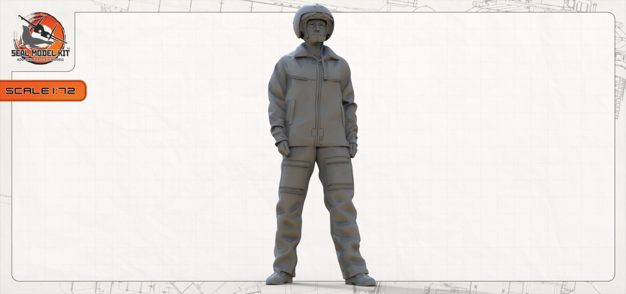 smk72054 вертолетчик вкс РФ Seal Model Kit