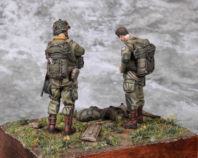 3637SOGA 1 Lieutenant  and U.S. Army Airborne. D-Days.1944. SOGA Miniatures