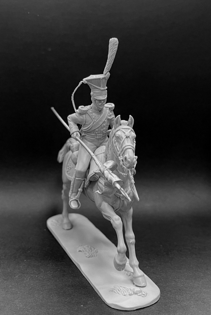 CHM-54304(M). Рядовой армейских уланских полков, Россия 1812-14 гг. Материал - белый металл. Chronos Miniatures