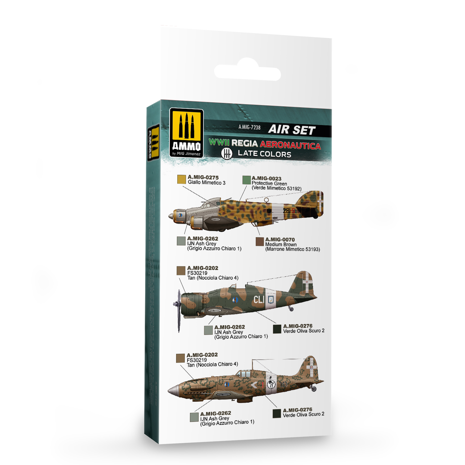 AMIG7238 Набор красок WWII Regia Aeronautic – Late Colors