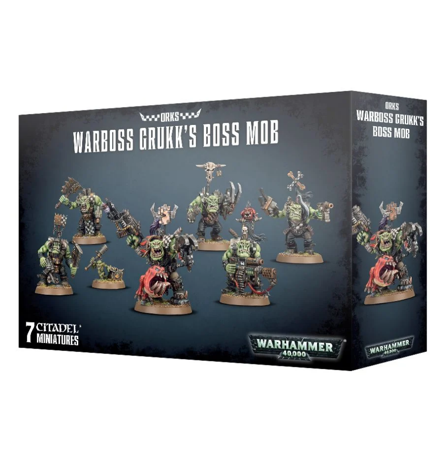 50-33GW Набор Орки. Ваивода Грукк и его Козыри (Ork Warboss Grukk's Boss Mob)