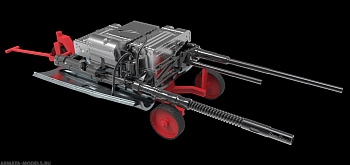 AM4872 Лафет с пушками с тележкой ультрадетализированный Neo, 1/48