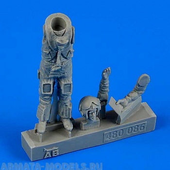 480086AERO  British Sea Harrier pilot Falklands War 1982 1/48
