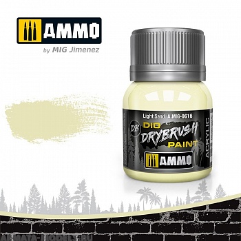 AMIG0616 Ammo Mig Краска акриловая DRYBRUSH  Light Sand
