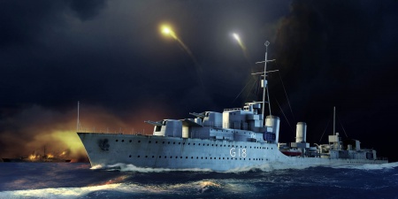 05332 Корабль  HMS Zulu Destroyer 1941 Trumpeter