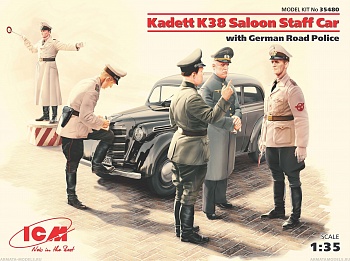35480 Kadett K38 седан, с Германской дорожной полицией