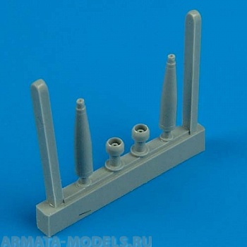 QB48256  Spitfire Mk.IXe Cannon Barrels kit for Hasegawa 1/48