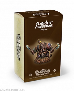 СM-A06 Декоративная фигурка из смолы Медведь Викинг (Viking Bear)