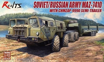 UA72048 Soviet/Russian Army MAZ-7410 with ChMZAP-9990 semi-trailer