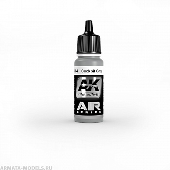 AK-2304 Краска акриловая COCKPIT GREY