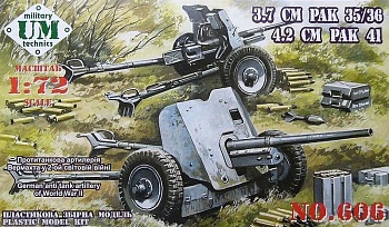 German Antitank guns 3.7cm PAK 35/36 and 4.2cm PAK 41