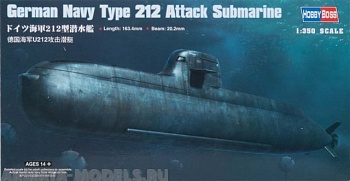83527 Подводная German Navy Type 212 Attack Submarine