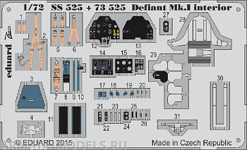 SS525ED  Defiant Mk.I Interior 1/72