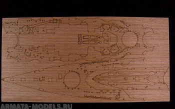 AW10040 Деревянная палуба для IJN Kongo