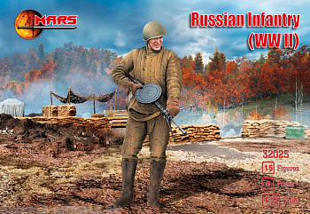 32025MR Фигуры WWII Russian Infantry Mars, 1/32
