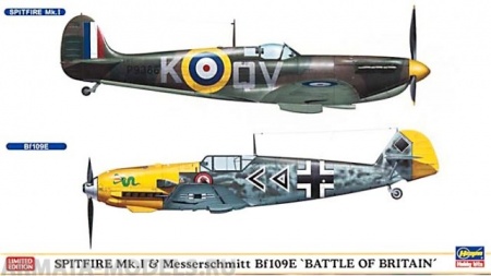 01909 Самолет Spitfire Mk.I and Bf109E Battle of Britain Limited Edition Hasegawa