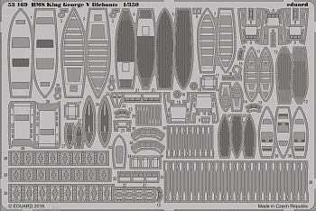 53169ED Комплект фототравления SET 1/350 HMS King George V lifeboats (TAM)