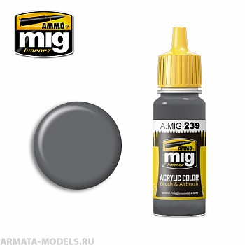 AMIG0239 Ammo Mig Акриловая краска FS 36122 NEUTRAL GRAY 17 мл